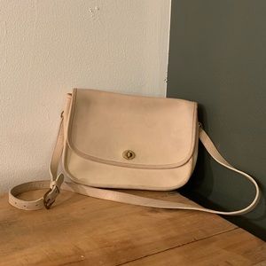 [Coach] Vintage Crean Leather Cross Body Bag